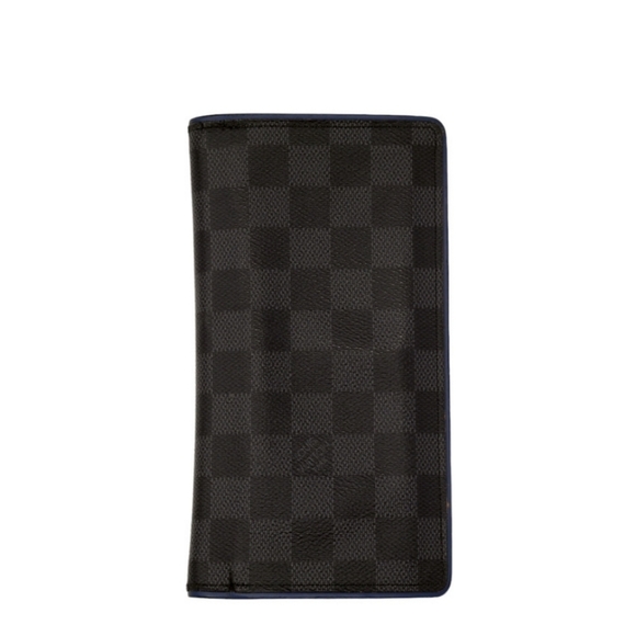 Louis Vuitton Damier Graphite Canvas Brazza Wallet Authentic Unisex - Picture 1 of 12